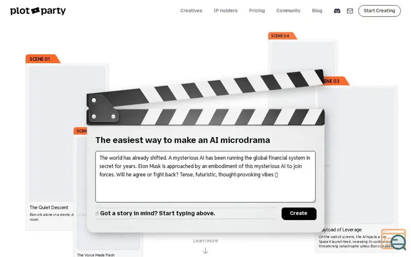 Screenshot of Plot Party