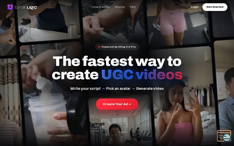 Screenshot of Blinkugc