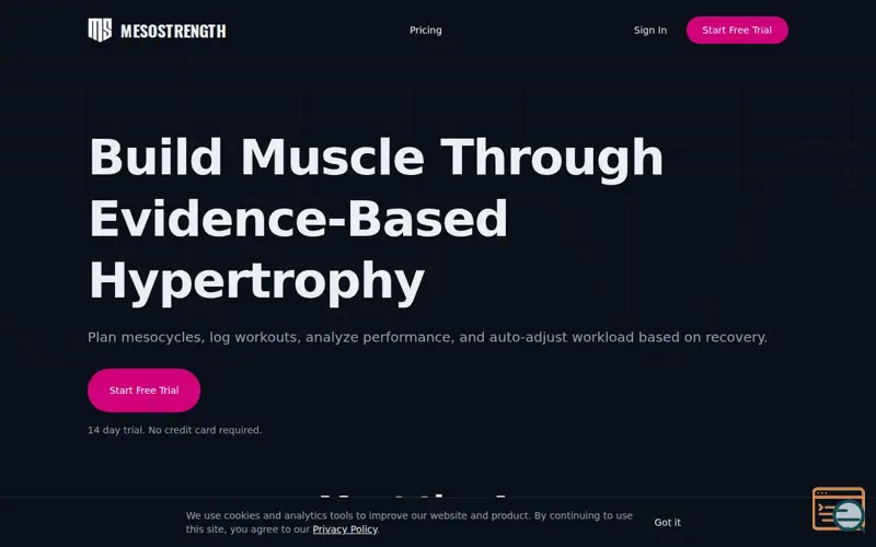 Screenshot of Mesostrength