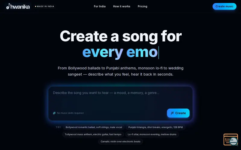 Screenshot of Dhwanika