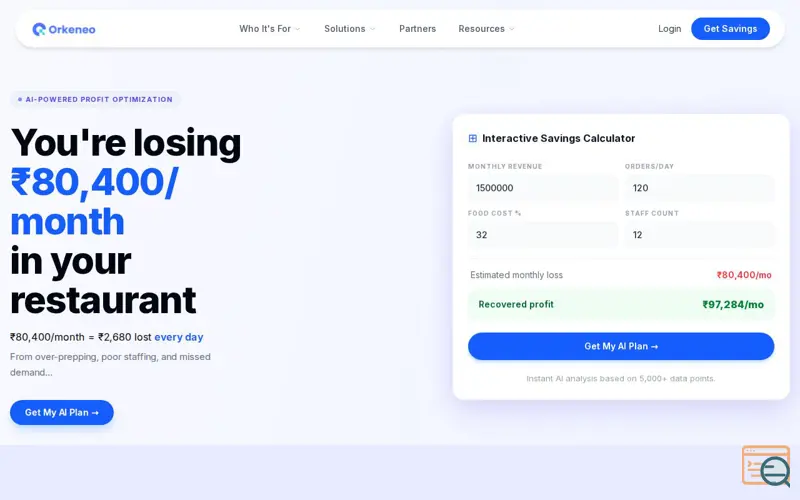 Screenshot of Orkeneo