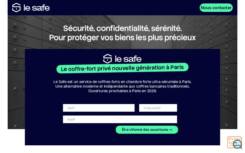 Screenshot of Le Safe