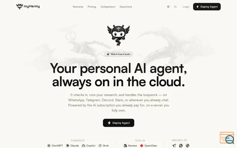 Screenshot of myHermy