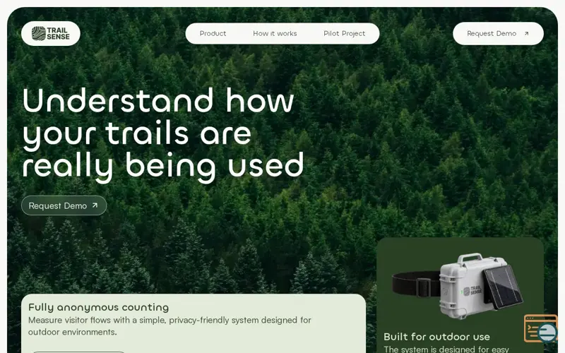 Screenshot of Trailsense
