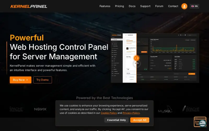 Screenshot of KernelPanel