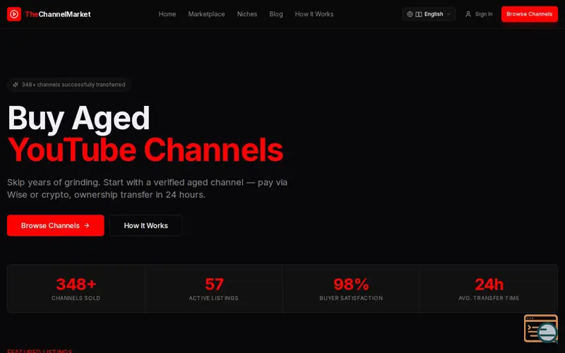 Screenshot of The Channel Market