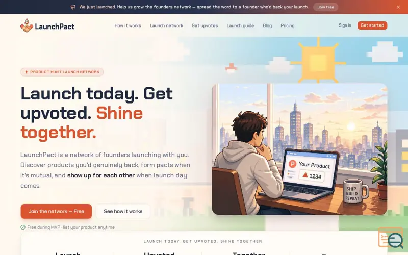 Screenshot of LaunchPact, a launch using Smartlook