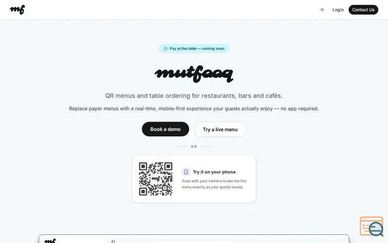 Screenshot of Mutfaaq