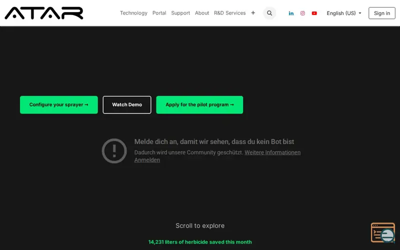 Screenshot of ATAR