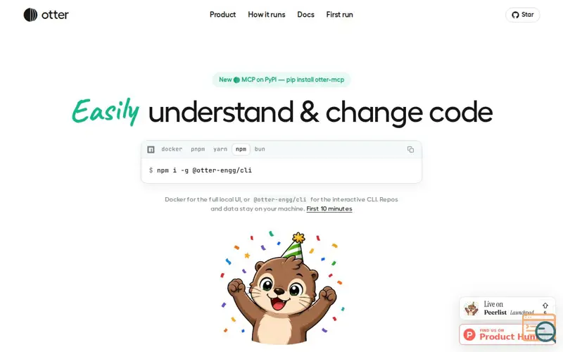 Screenshot of Otter