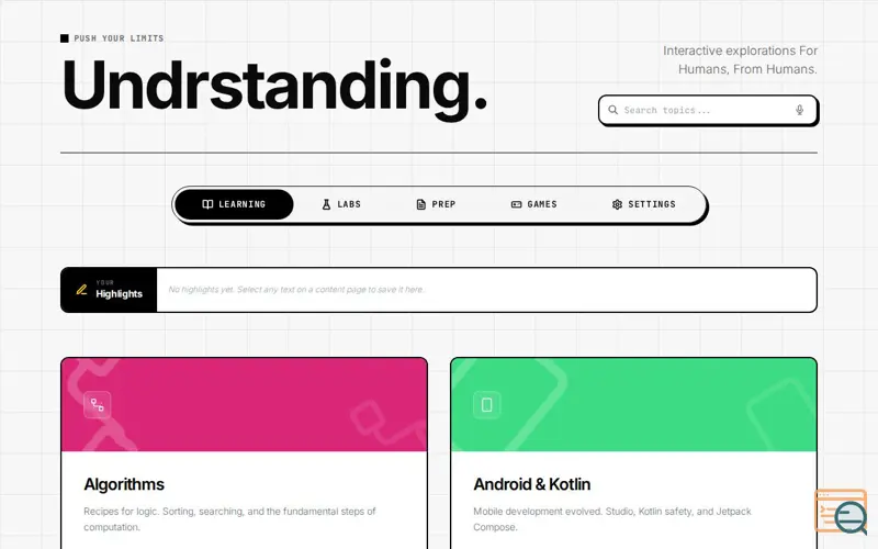 Screenshot of Undrstanding
