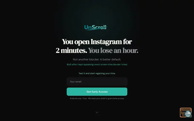 Screenshot of Unscroll