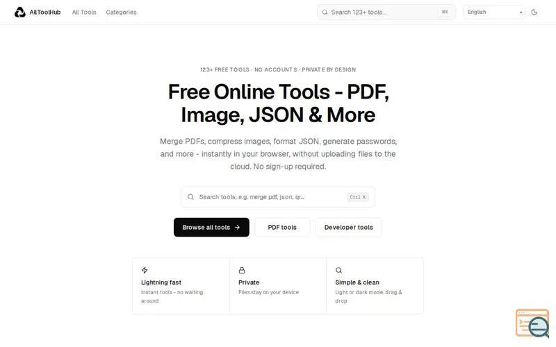 Screenshot of AllToolHub