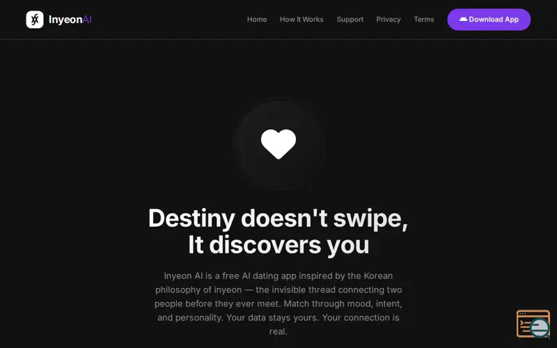 Screenshot of Inyeon AI Dating APP