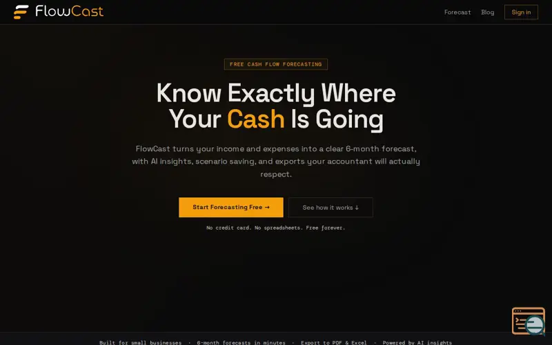 Screenshot of FlowCast