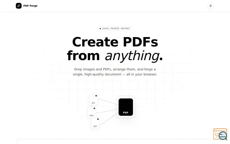 Screenshot of PDF Forge