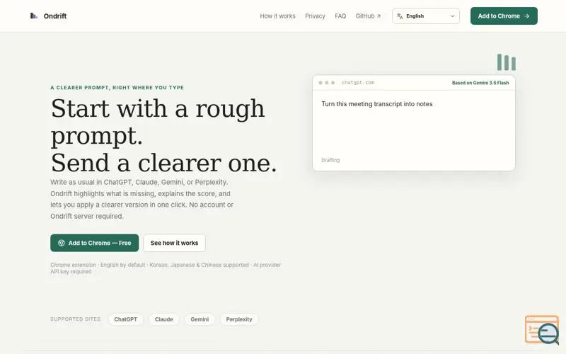 Screenshot of Ondrift
