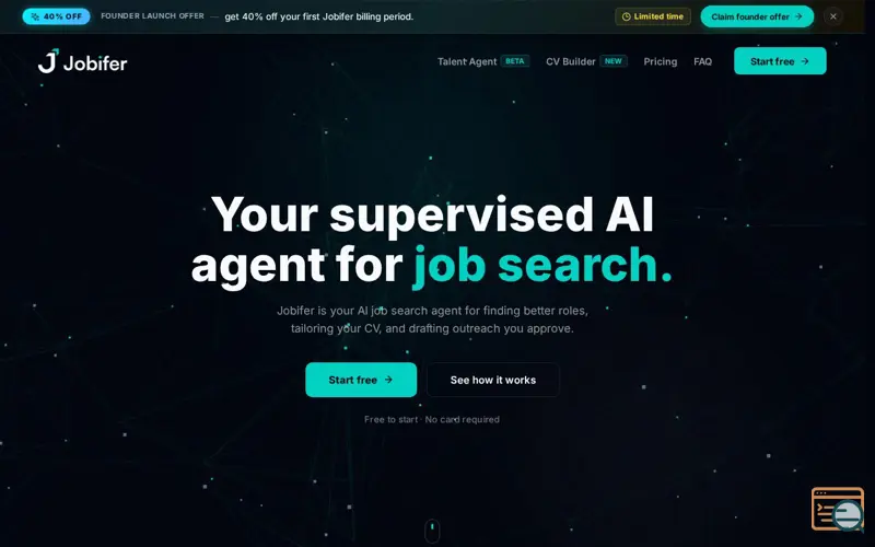 Screenshot of Jobifer AI