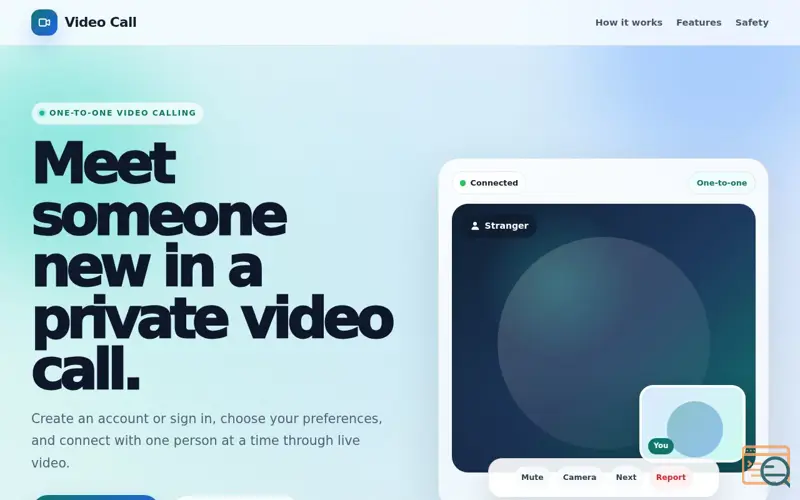 Screenshot of Vibe Video Calling