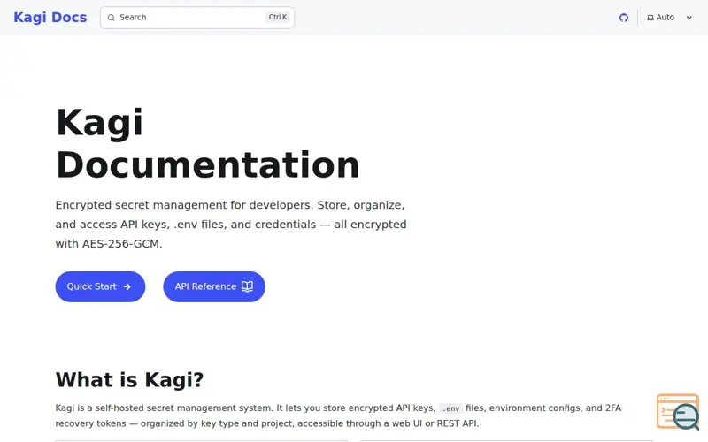 Screenshot of Kagi