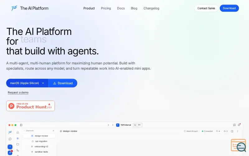Screenshot of The AI Platform