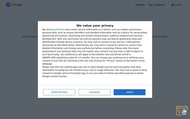 Screenshot of Pixnoy, a launch using Demand.Supply