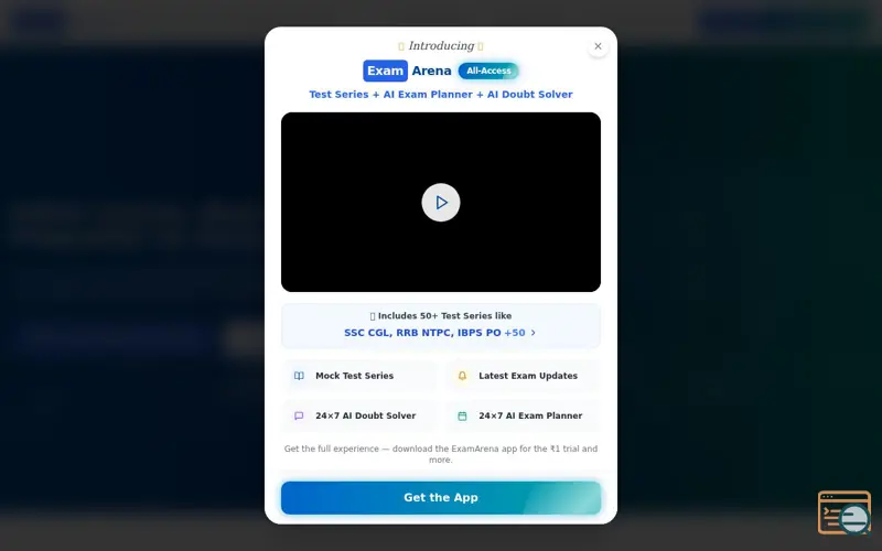 Screenshot of Exam Arena