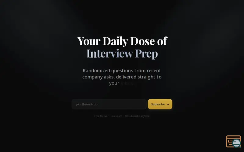 Screenshot of PrepCron