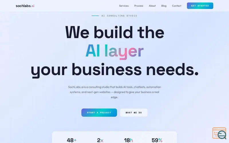Screenshot of SochLabs.ai