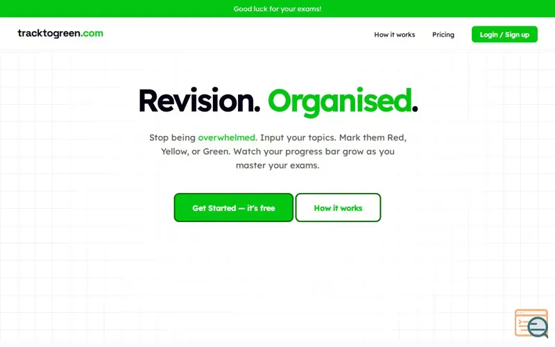 Screenshot of TrackToGreen