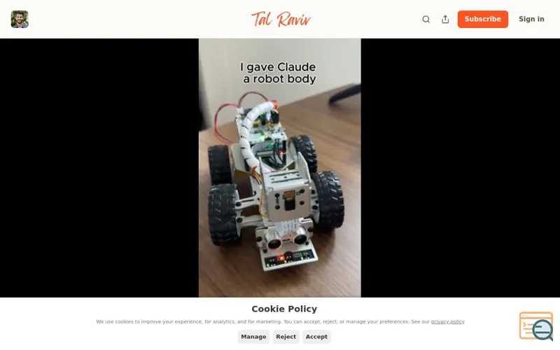 Screenshot of I gave Fable a robot body