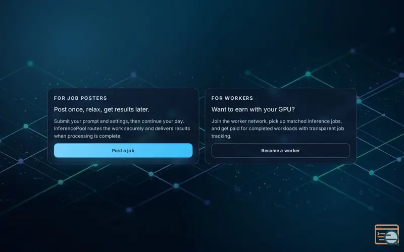 Screenshot of AI Inference Marketplace