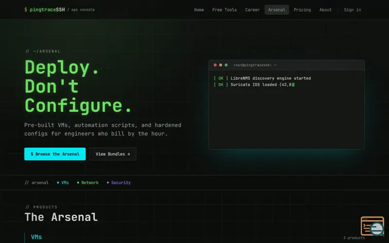 Screenshot of NOC-in-a-Box