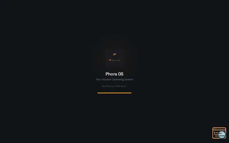 Screenshot of Phora OS — Decision Intelligence