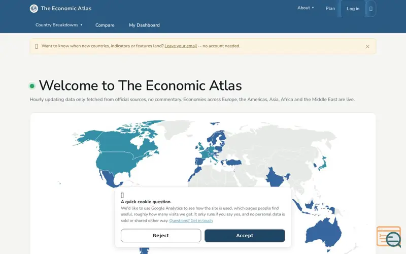 Screenshot of The Economic Atlas
