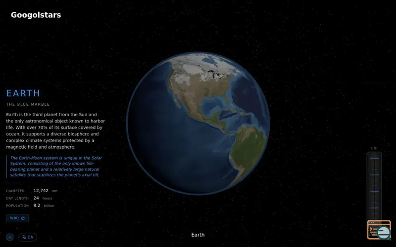 Screenshot of Googolstars