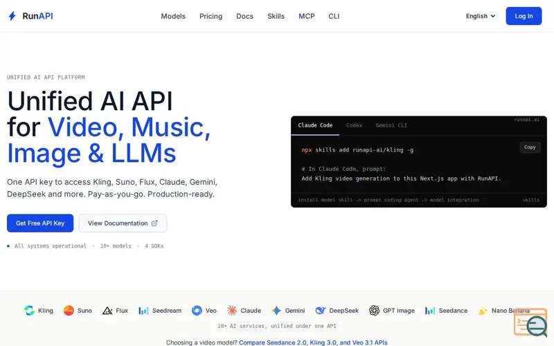 Screenshot of RunAPI