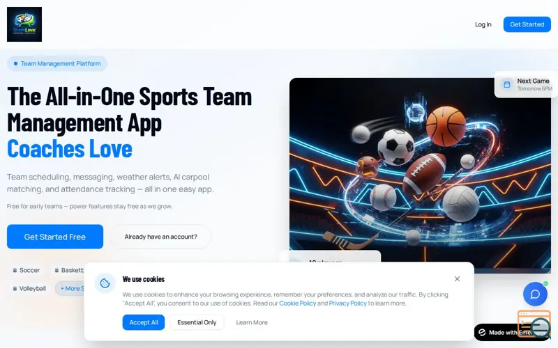Screenshot of TeamLink