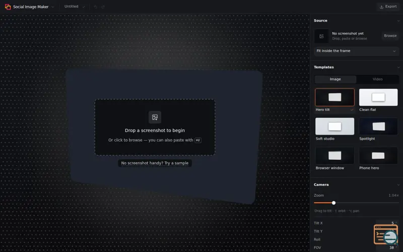 Screenshot of Social Image Maker 2.0