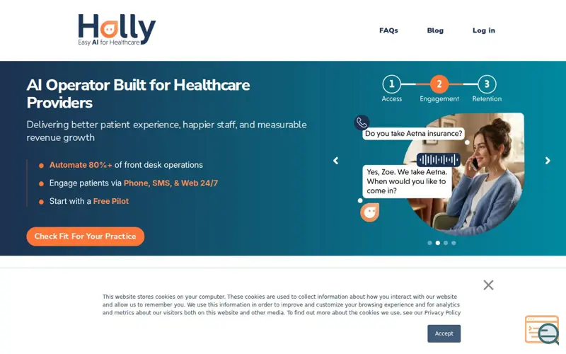 Screenshot of Holly AI