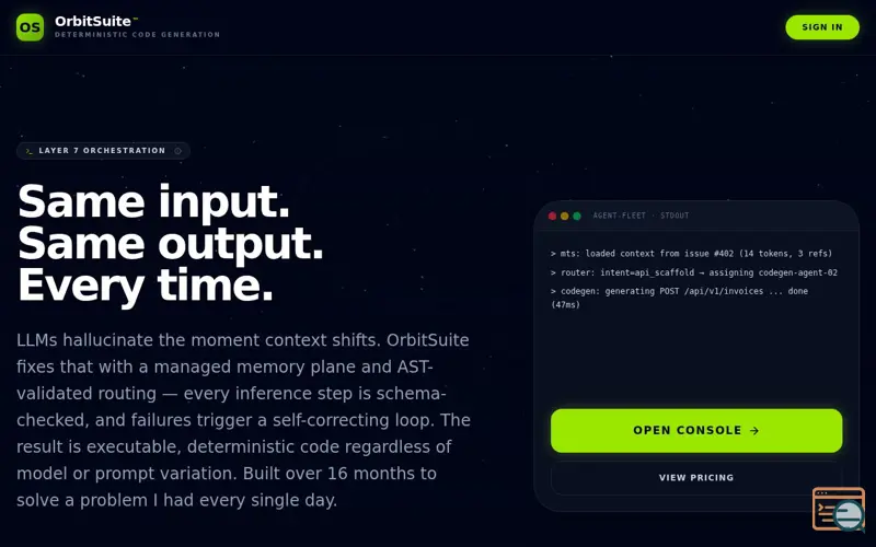 Screenshot of OrbitSuite