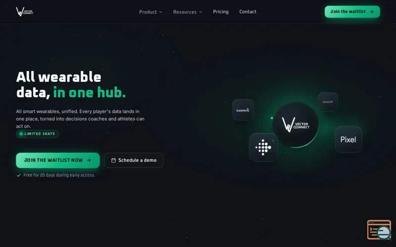 Screenshot of Vector Connect