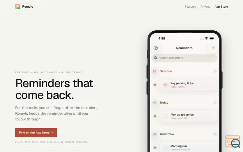 Screenshot of Remylo