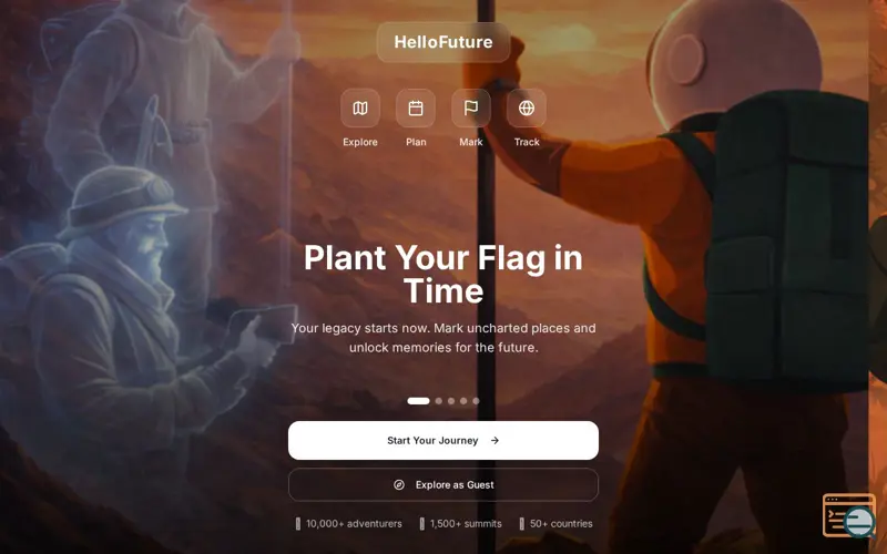 Screenshot of HelloFuture