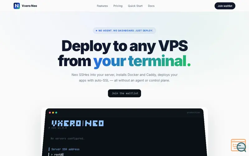 Screenshot of Vxero Neo