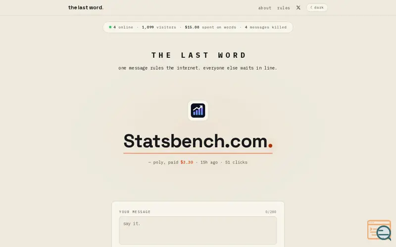 Screenshot of THE LAST WORD