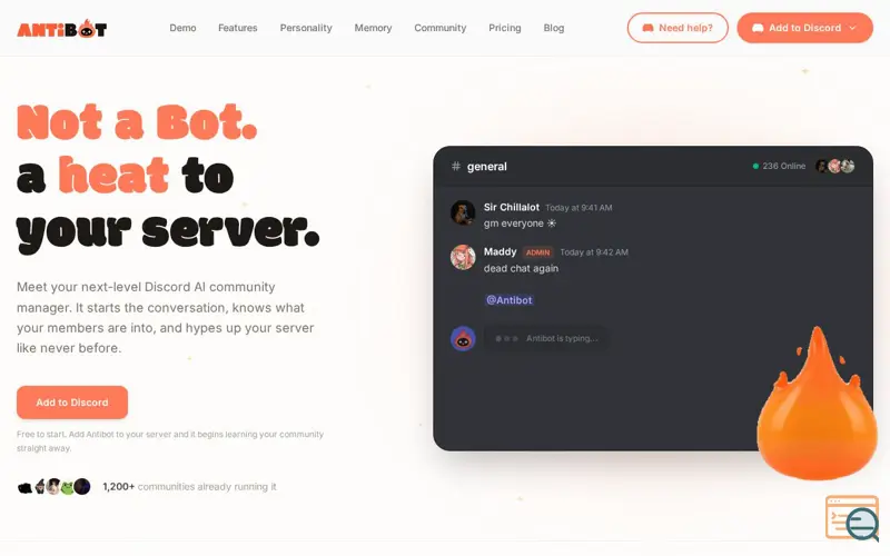 Screenshot of Antibot