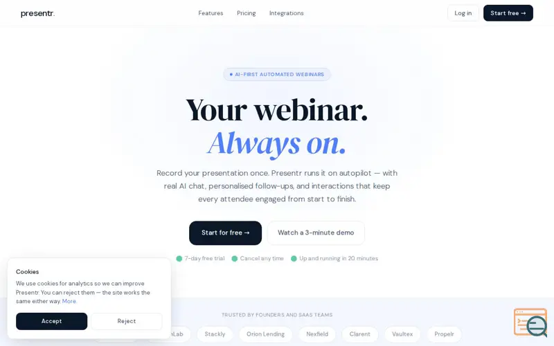 Screenshot of Presentr