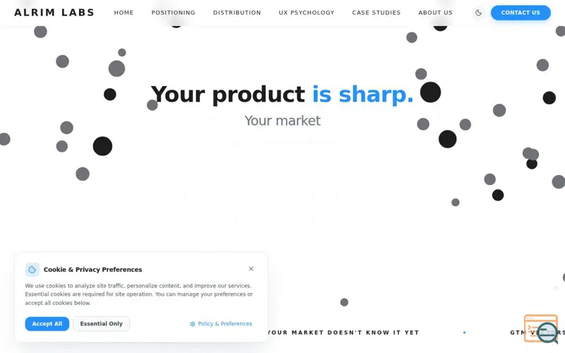 Screenshot of Alrim Labs - Category Positioning & GTM Growth Architecture Studio