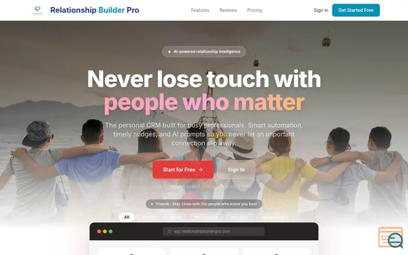 Screenshot of Relationship Builder Pro